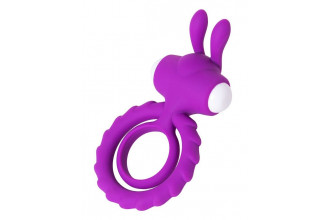 Фиолетовое эрекционное кольцо на пенис JOS GOOD BUNNY