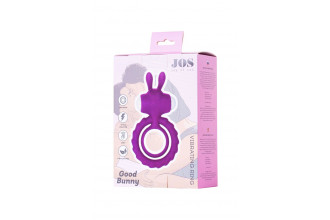 Фиолетовое эрекционное кольцо на пенис JOS GOOD BUNNY