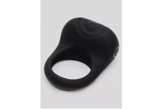 Черное эрекционное виброкольцо Sensation Rechargeable Vibrating Love Ring