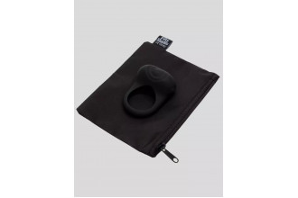 Черное эрекционное виброкольцо Sensation Rechargeable Vibrating Love Ring