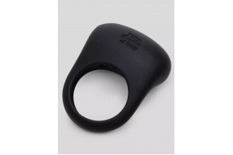 Черное эрекционное виброкольцо Sensation Rechargeable Vibrating Love Ring