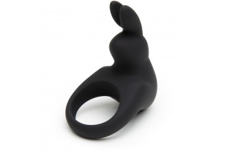Черное эрекционное виброкольцо Happy Rabbit Rechargeable Rabbit Cock Ring