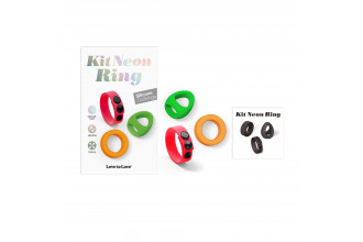 Набор из 3 разноцветных эрекционных колец Kit Neon Ring