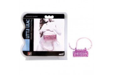 Эрекционное кольцо с вибратором LITTLE LILAC