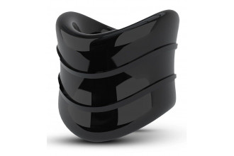 Черное эрекционное кольцо на мошонку Beef Ball Stretcher Snug X Long