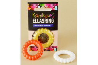 Цветное рельефное эрекционное кольцо Ellasring