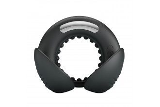 Черное эрекционное виброкольцо Quentin