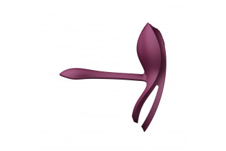 Фиолетовое эрекционное виброкольцо Bayek с пультом ДУ