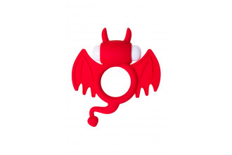 Красное эрекционное кольцо на пенис JOS COCKY DEVIL