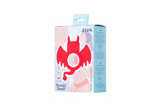 Красное эрекционное кольцо на пенис JOS COCKY DEVIL