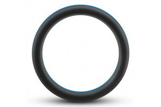 Черно-синее эрекционное кольцо Silicone Go Pro Cock Ring