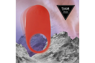 Красное кольцо с вибрацией Thor Cockring