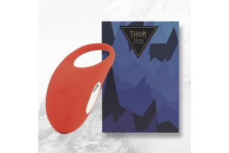 Красное кольцо с вибрацией Thor Cockring