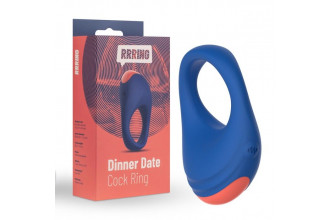 Синее эрекционное кольцо RRRING Dinner Date Cock Ring