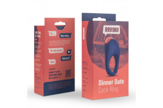 Синее эрекционное кольцо RRRING Dinner Date Cock Ring