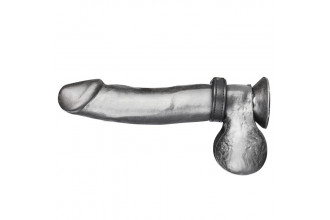 Кольцо на пенис из искусственной кожи на клепках SNAP COCK RING