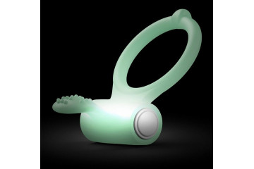 Светящееся в темноте эрекционное виброкольцо Power Clit