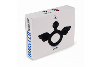 Черное эрекционное кольцо с крыльями Rooster Jeliel Angel