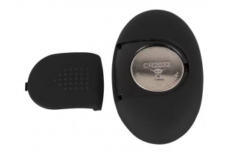 Черное виброкольцо с анальной пробкой Cock Ring with RC Butt Plug