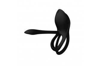 Черное эрекционное виброкольцо Bayek с пультом ДУ Черное эрекционное виброкольцо Bayek с пультом ДУ