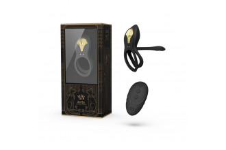 Черное эрекционное виброкольцо Bayek с пультом ДУ Черное эрекционное виброкольцо Bayek с пультом ДУ