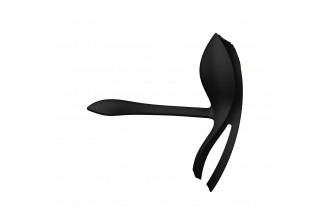 Черное эрекционное виброкольцо Bayek с пультом ДУ Черное эрекционное виброкольцо Bayek с пультом ДУ