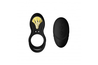 Черное эрекционное виброкольцо Bayek с пультом ДУ