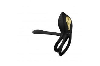 Черное эрекционное виброкольцо Bayek с пультом ДУ Черное эрекционное виброкольцо Bayek с пультом ДУ