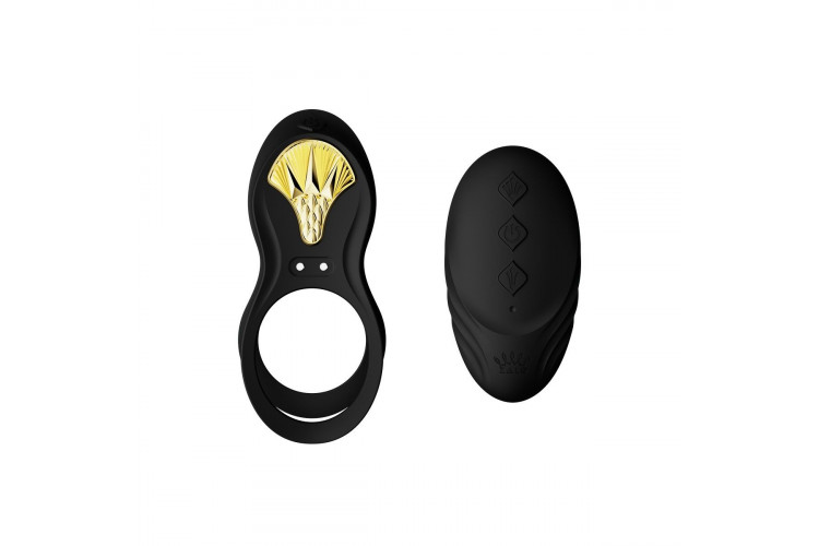 Черное эрекционное виброкольцо Bayek с пультом ДУ Черное эрекционное виброкольцо Bayek с пультом ДУ