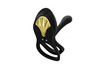 Черное эрекционное виброкольцо Bayek с пультом ДУ Черное эрекционное виброкольцо Bayek с пультом ДУ