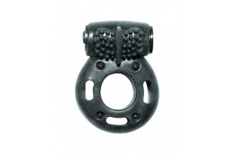 Черное эрекционное кольцо с вибрацией Rings Axle-pin