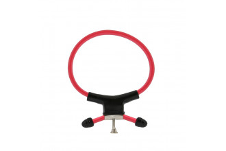 Красно-чёрное эрекционное кольцо с утяжкой RING OF POWER ADJUSTABLE RING