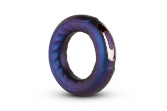 Фиолетовое эрекционное виброкольцо Saturn Vibrating Cock/Ball Ring