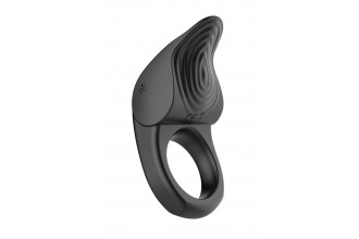 Черное эрекционное виброкольцо Vibro Lust Ring