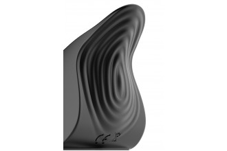 Черное эрекционное виброкольцо Vibro Lust Ring