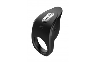 Черное эрекционное виброкольцо Vibro Lust Ring