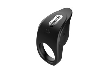 Черное эрекционное виброкольцо Vibro Lust Ring