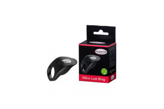 Черное эрекционное виброкольцо Vibro Lust Ring