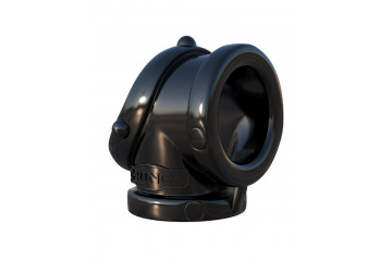 Черное эрекционное кольцо Rock Hard Cock Pipe