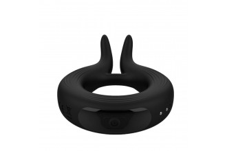Черное эрекционное кольцо Marry Me Rechargeable Vibrating Cockring