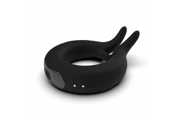 Черное эрекционное кольцо Marry Me Rechargeable Vibrating Cockring