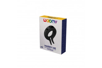 Черное эрекционное кольцо Marry Me Rechargeable Vibrating Cockring