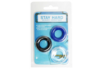 Набор из 3 эрекционных колец без рельефа