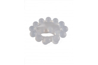 Эластичное эрекционное кольцо с двумя рядами шариков