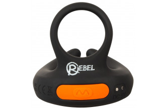 Черный вибростимулятор мошонки RC Scrotum Stimulator with Vibration