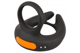 Черный вибростимулятор мошонки RC Scrotum Stimulator with Vibration