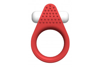 Красное эрекционное кольцо Silicone Stimu-Ring