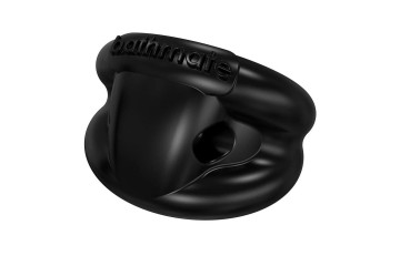 Чёрное эрекционное виброкольцо Strength