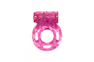 Розовое эрекционное кольцо с вибрацией Rings Axle-pin