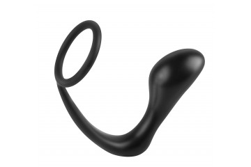 Эрекционное кольцо с анальной пробкой Ass-Gasm Cockring Plug
